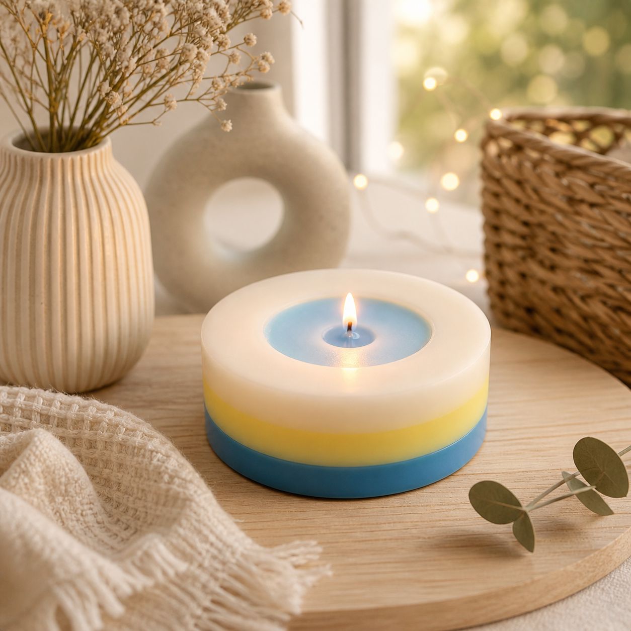 Pastel Mood Candle – Handmade Soy Wax Decor Candle