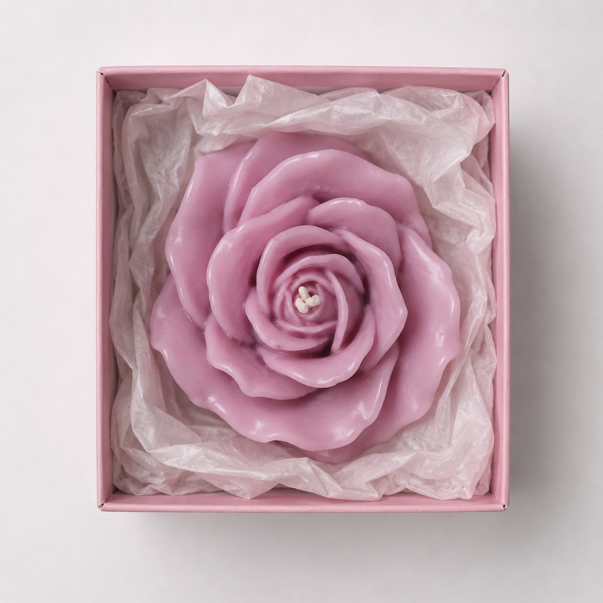 Personalized Rose Candle Gift for Her | Luxury Soy Flower Candle | Aesthetic Room Decor Accent | Unique Wedding Favors | Anniversary