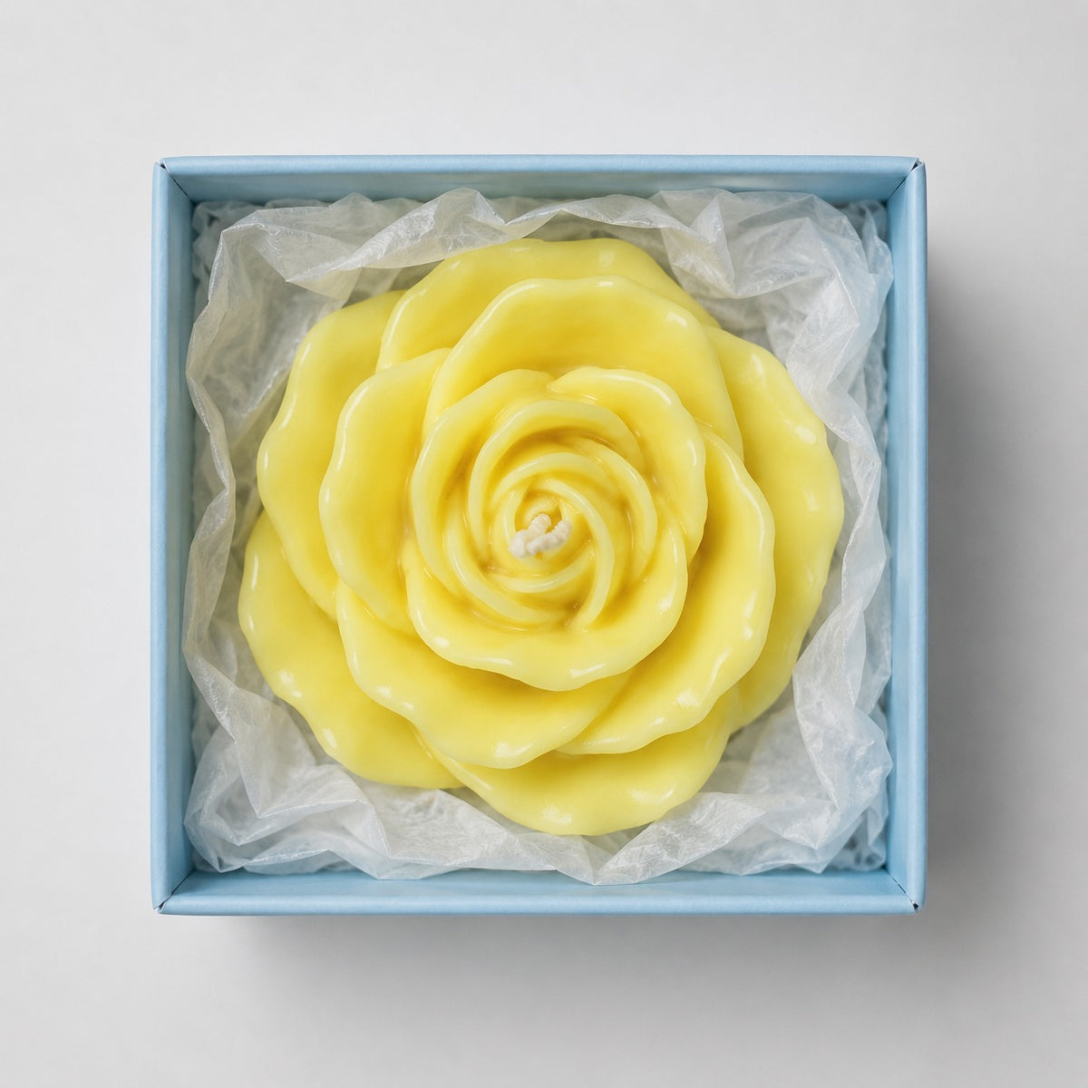 Personalized Rose Candle Gift for Her | Luxury Soy Flower Candle | Aesthetic Room Decor Accent | Unique Wedding Favors | Anniversary