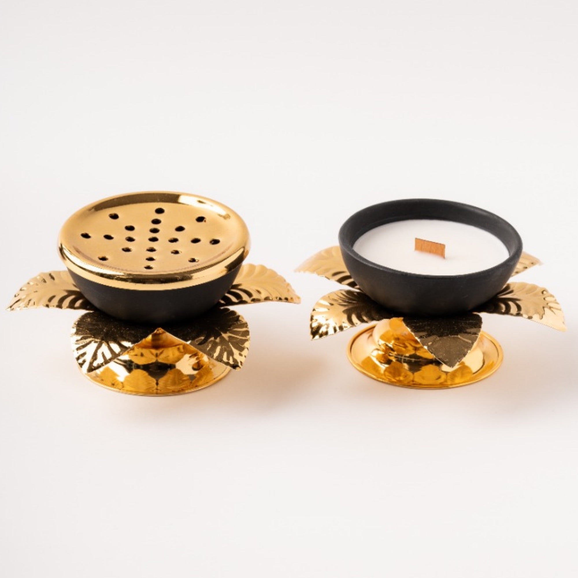 Urun-12 Luxury Custom Soy Wax Candle Wedding Favors: Elegant Gold Lid Decorative Mini Candles Favors for Guests