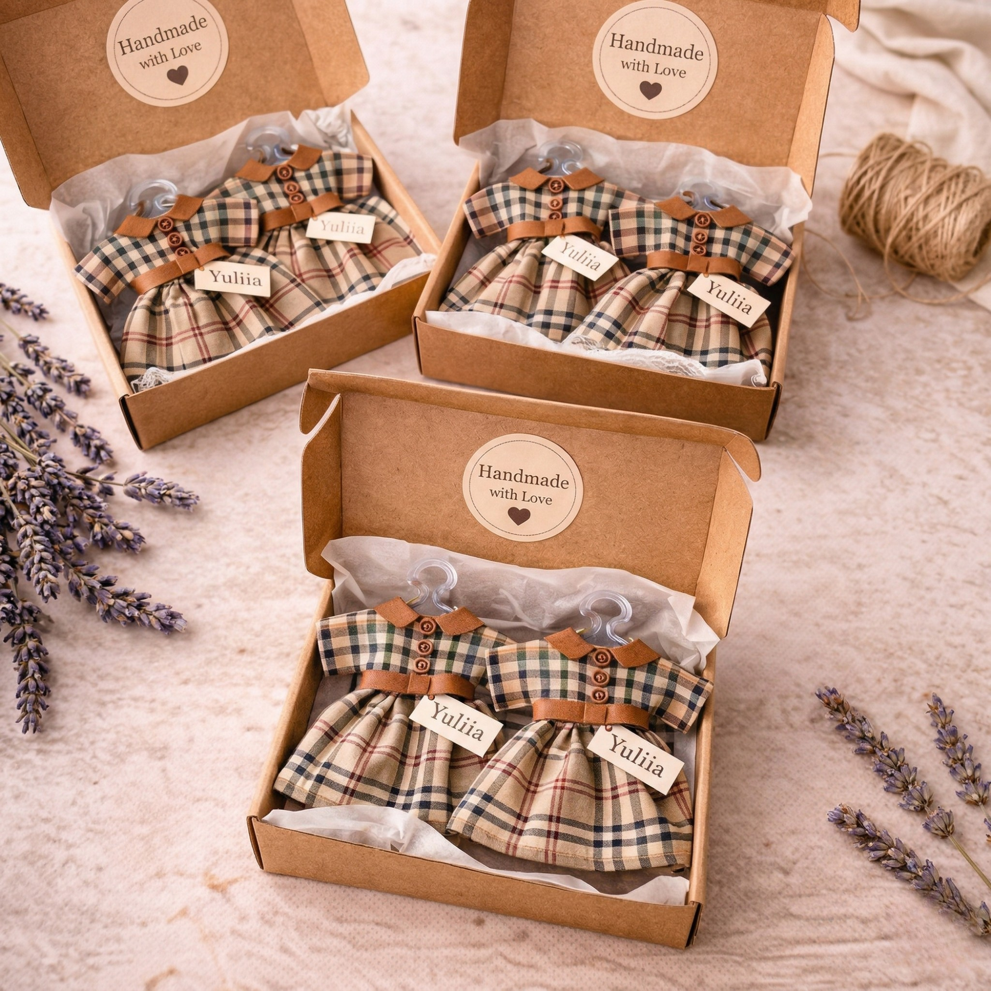 Personalized Baby Dress Lavender Sachet Magnet – Baby Shower Favor