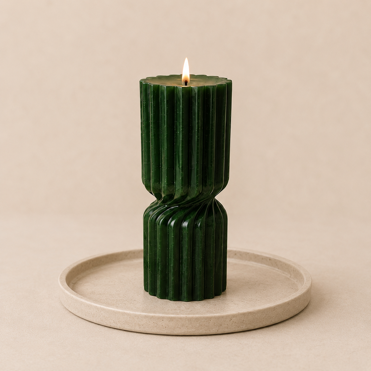 Handmade Twist Candle – Sculptural Soy Wax Scented Candle | Modern Home Decor Gift