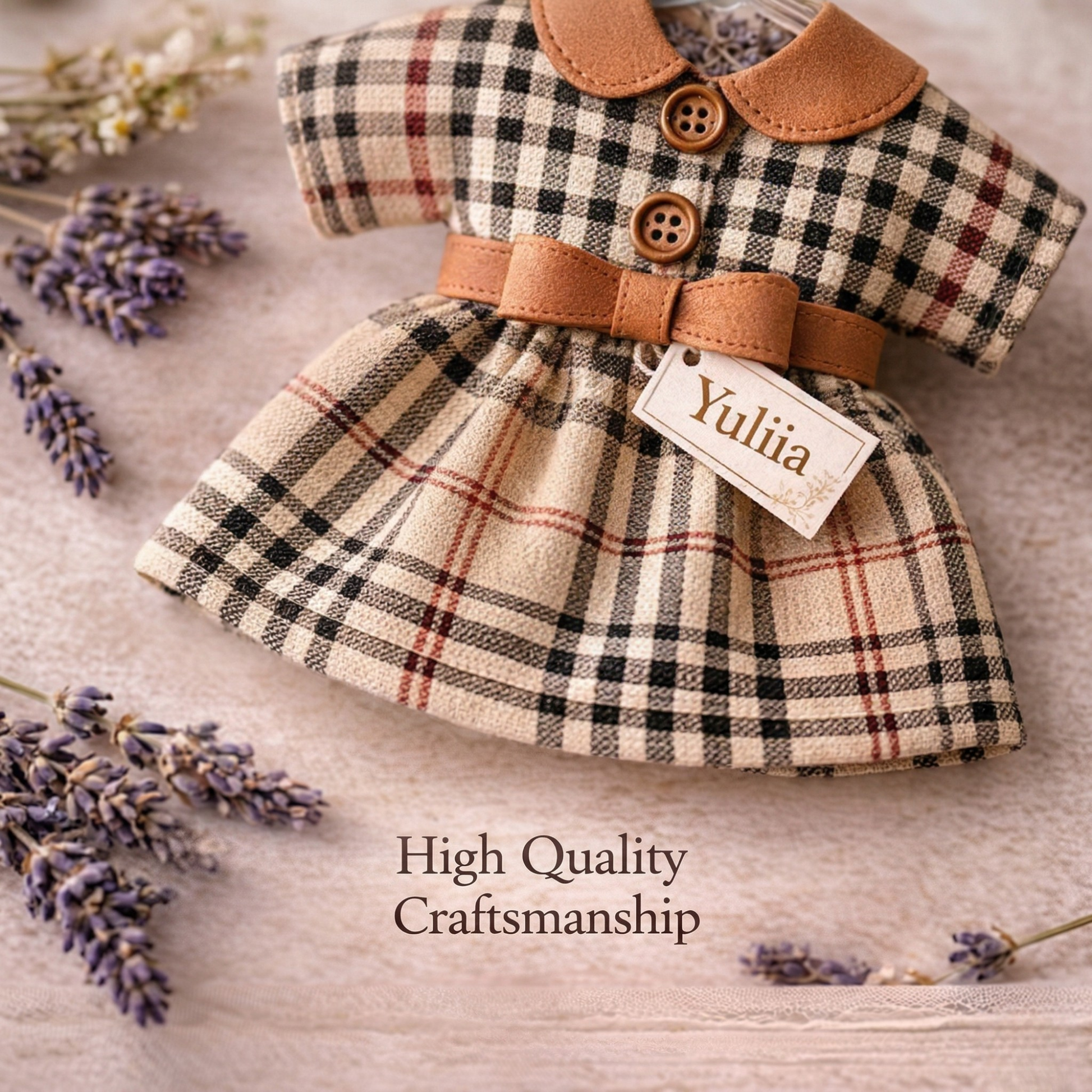 Personalized Baby Dress Lavender Sachet Magnet – Baby Shower Favor