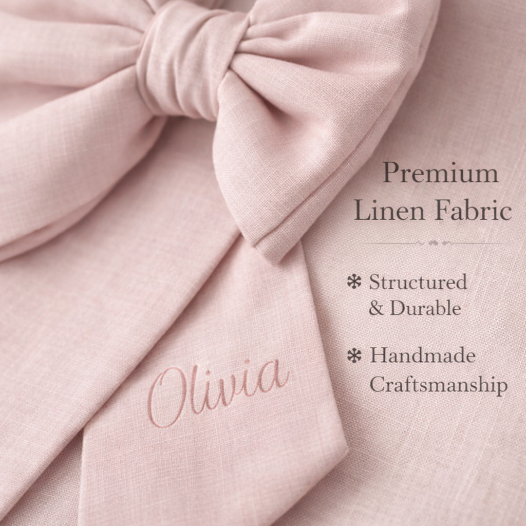 Personalized Baby Door Bow – Custom Nursery Door Decor for Newborn Announcement